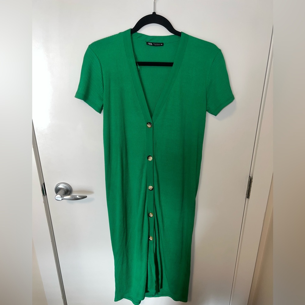 Green Zara dress